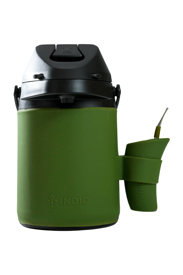 INDIO Termo Terere Skin 2,5L verde oscuro inox *no incluye bombilla*