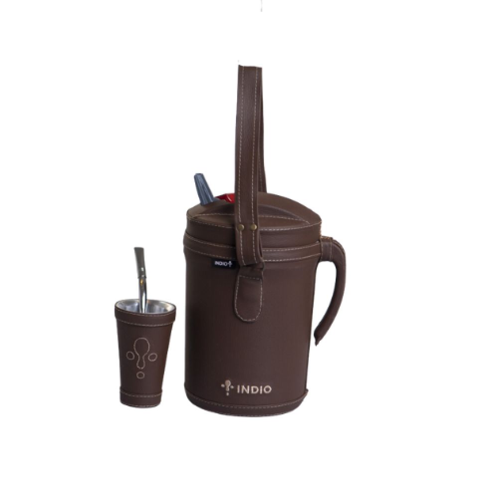 INDIO Termo Terere Termolar 2,5L Simil Marron Chocolate