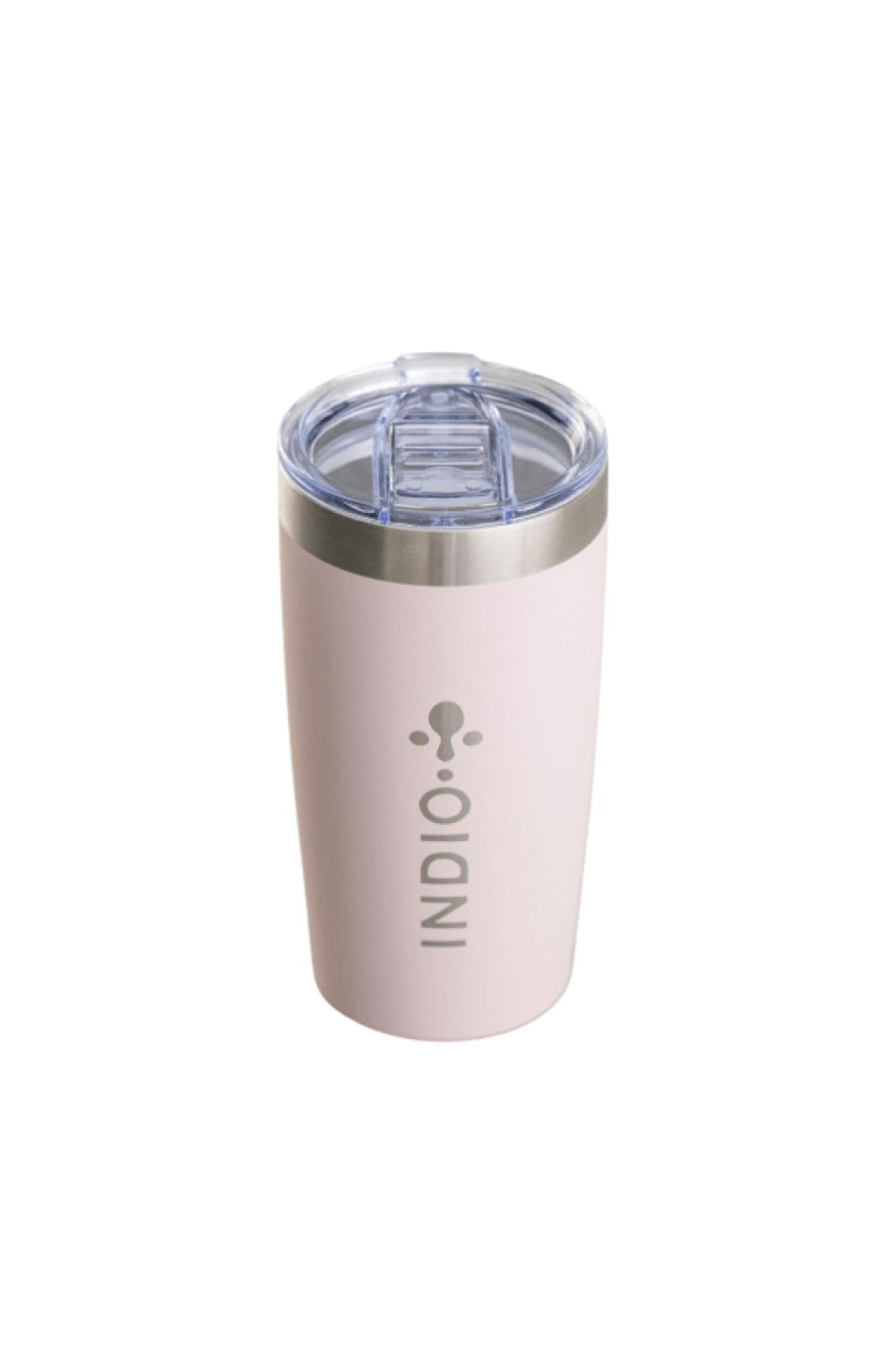 Vaso térmico inox 500ml rosa con tapa