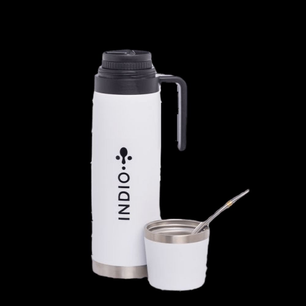 Set de mate 3 en 1 Inox 1LT. Blanco S/Silicona