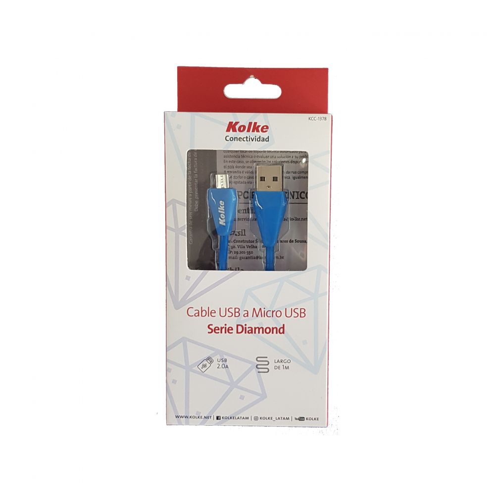 CABLE KOLKE USB A MICRO USB KCC-1378