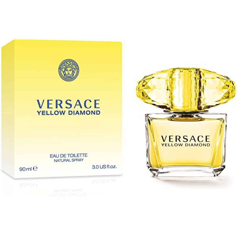 Versace Yellow Diamond - Eau De Toilette Espray para mujer, 3 onzas